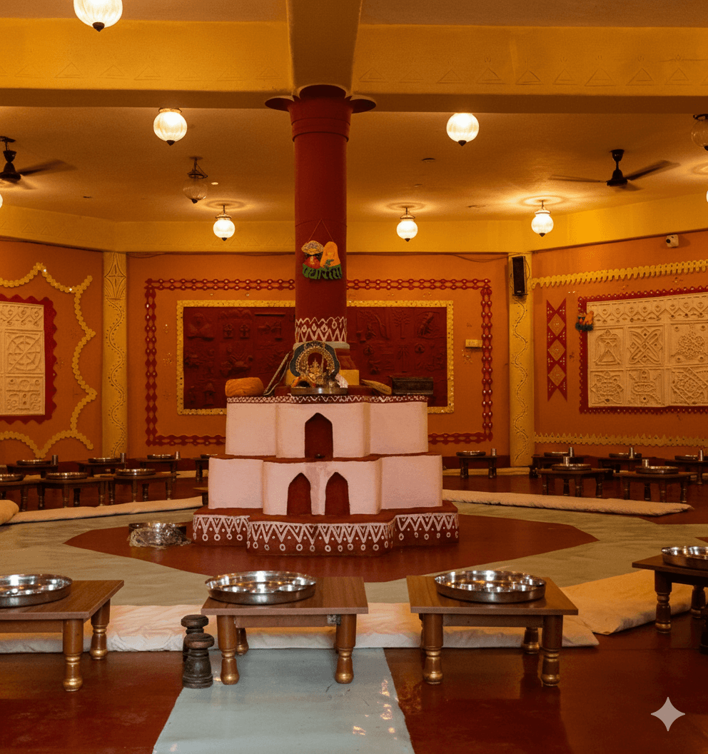 Traditional Rajasthani thali